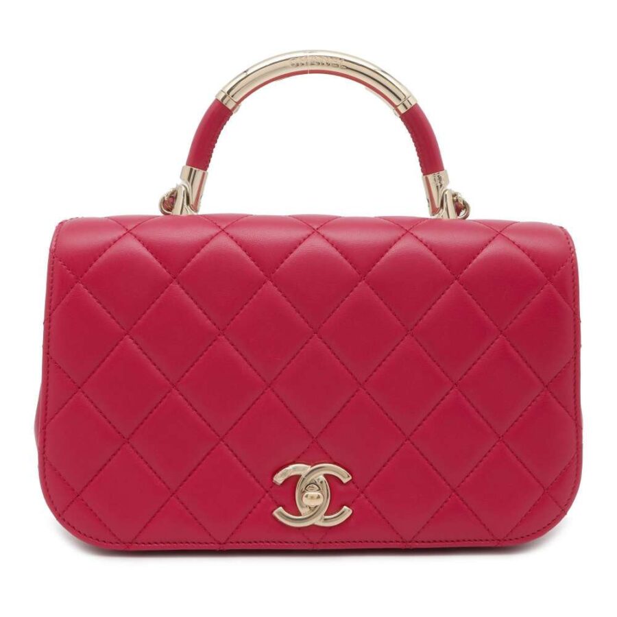 Chanel Lambskin Pink Shoulder Bag | Studio Nafay