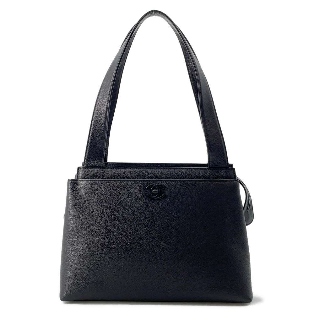 Chanel Leather Black Shoulder Bag 7