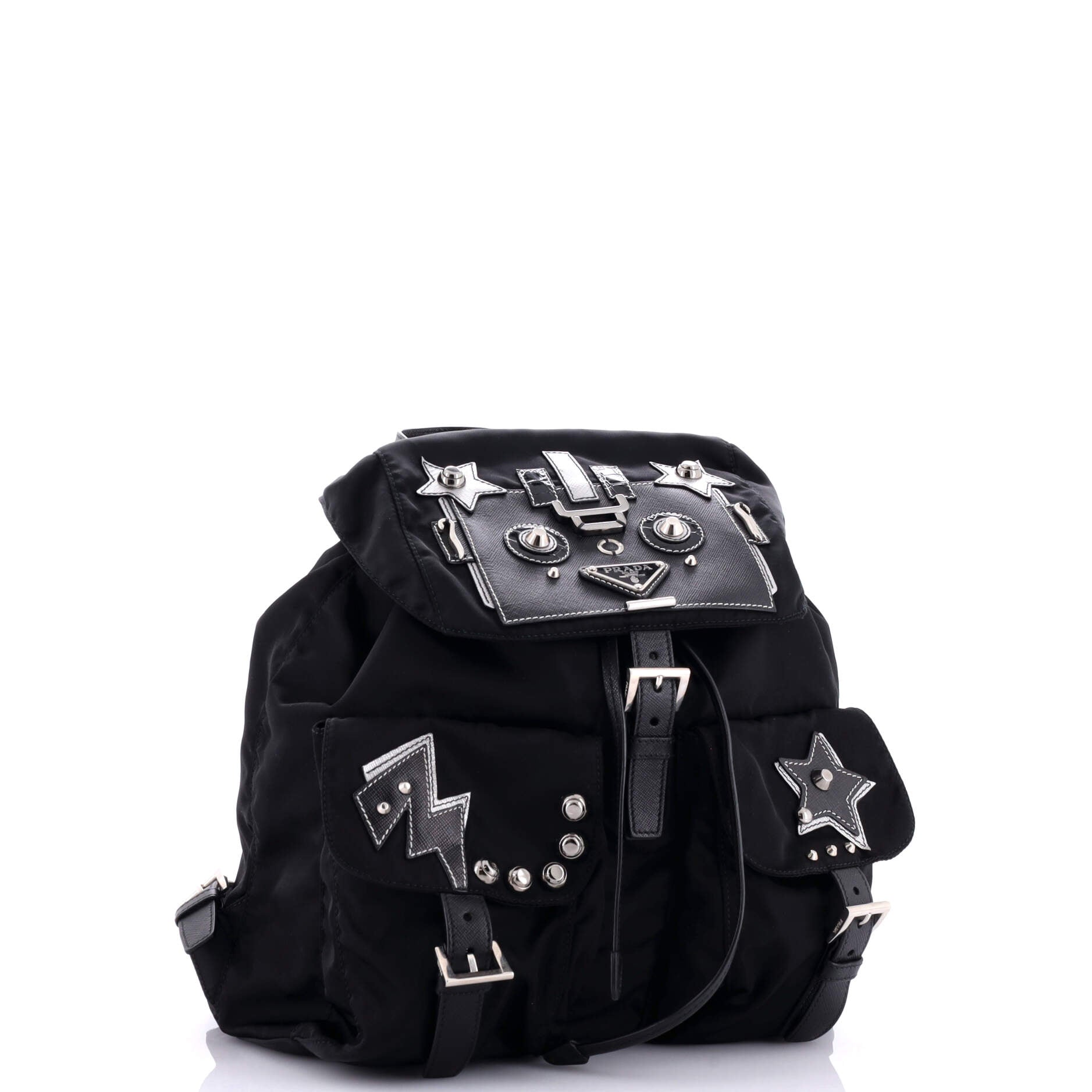 Robot Double Front Pocket Backpack Tessuto Medium - Product Image 2