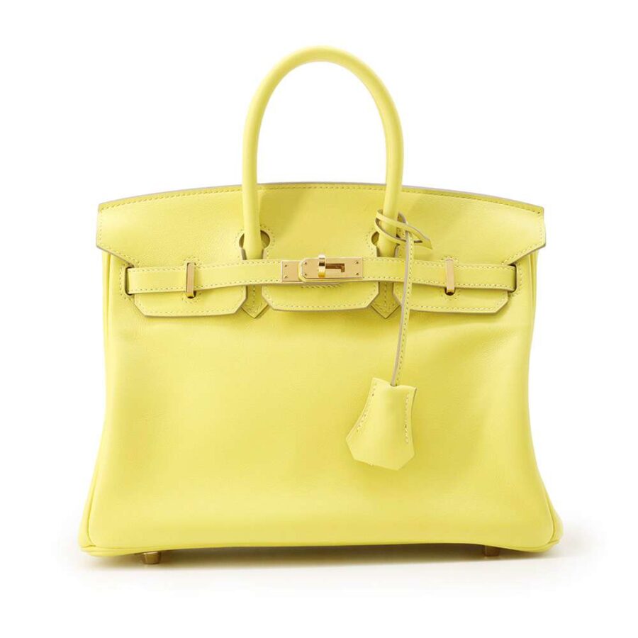 HERMES Birkin Lime Swift Leather Size 25 | Studio Nafay