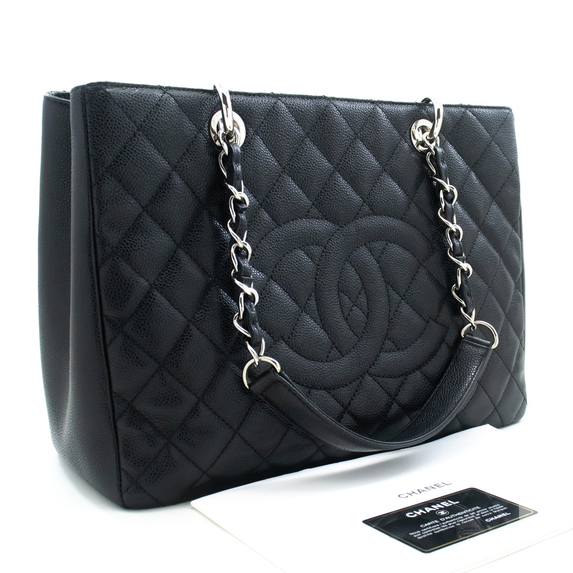 Chanel Leather Black Elegant Tote Bag 5
