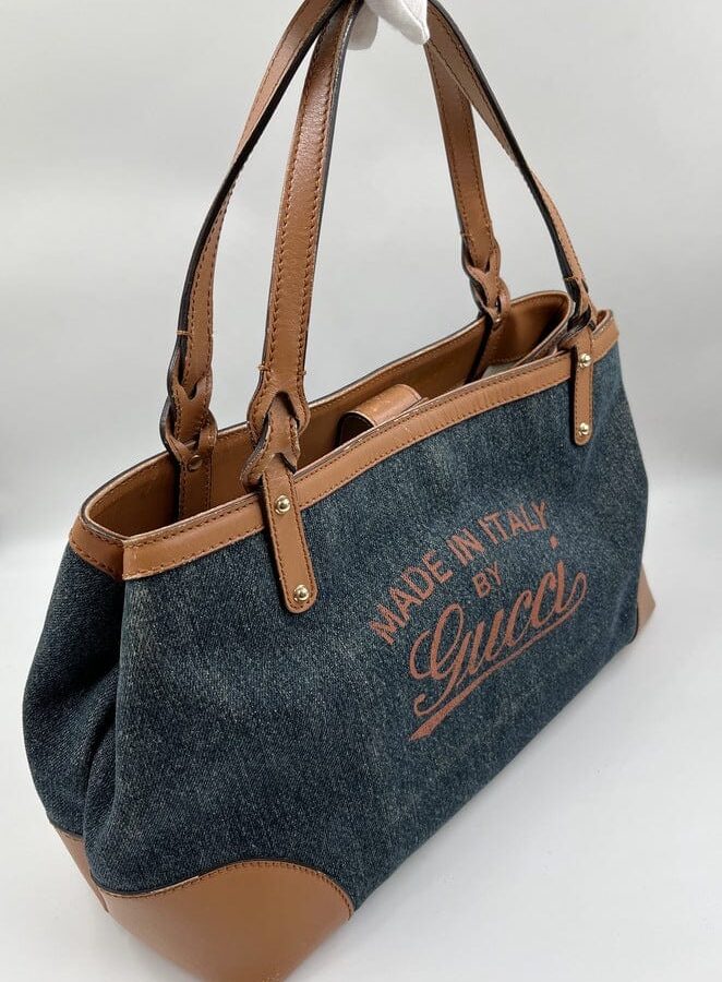 Gucci Denim 'Made in Italy' Tote Bag | Studio Nafay