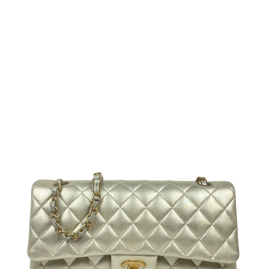 Chanel Gold Lambskin Medium Double Flap Bag | Studio Nafay
