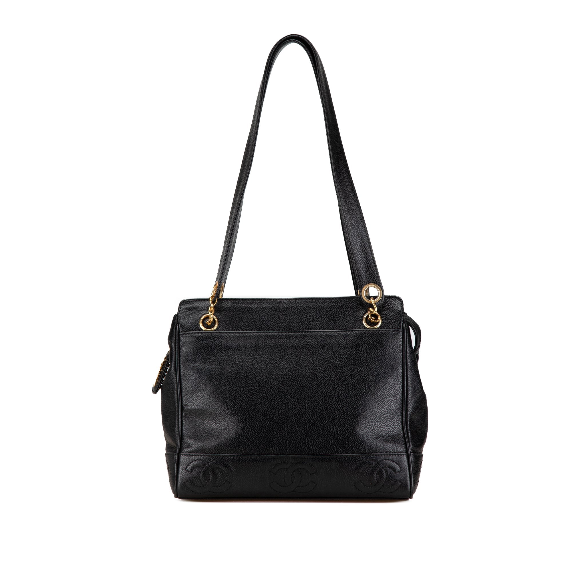 Black Chanel Triple CC Caviar Shoulder Bag