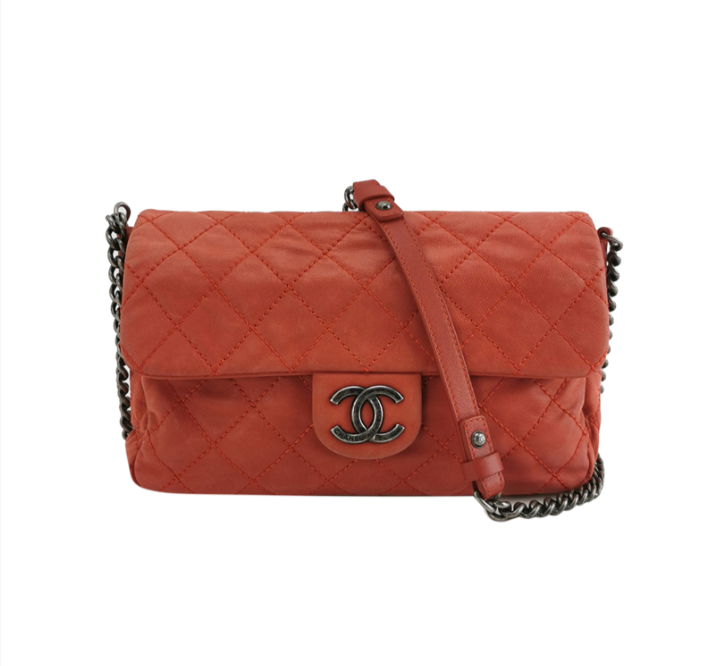 Chanel Flap Red Shoulder Bag Luxury Designer Handbag