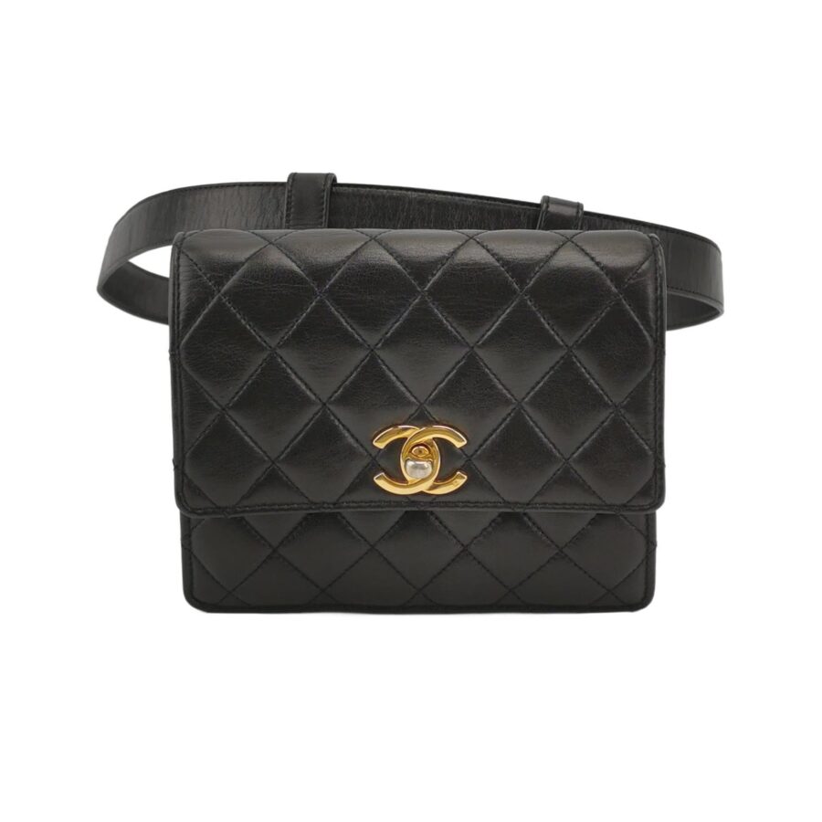 Chanel Mini Leather Lambskin Black Handbag | Studio Nafay