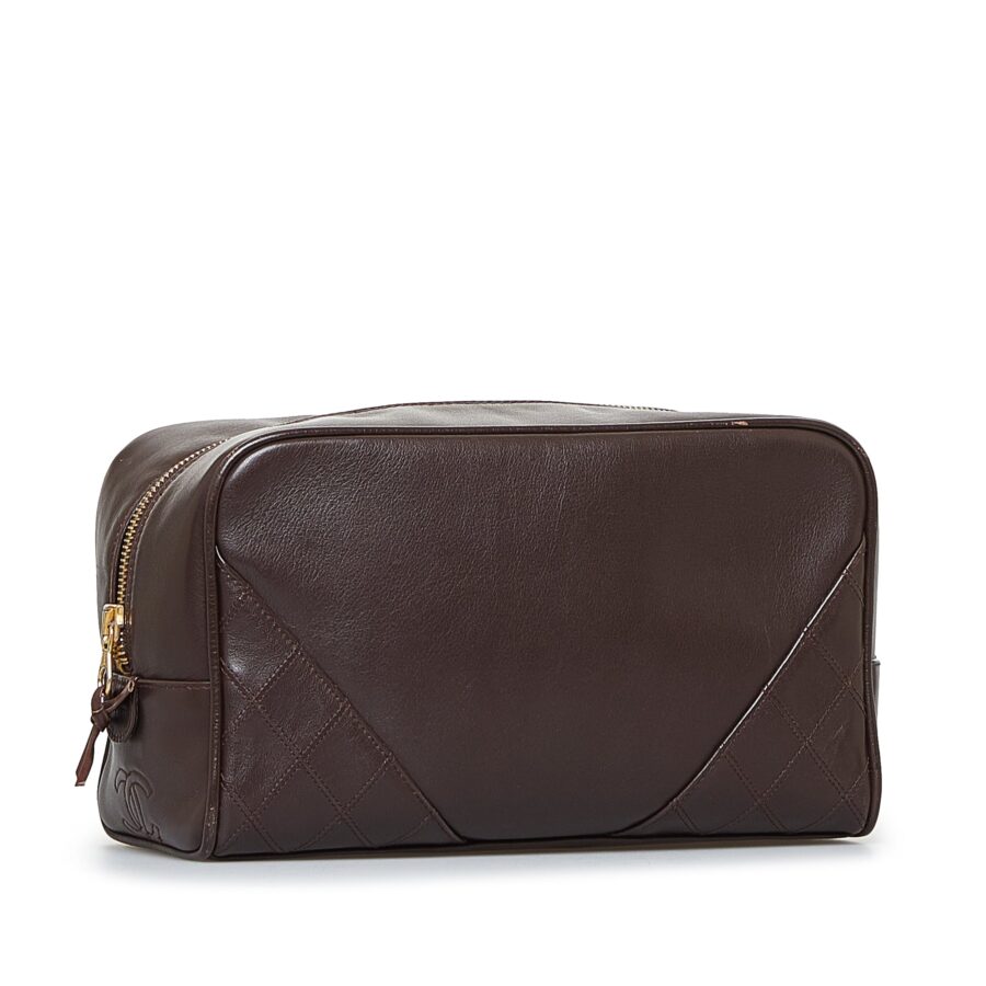Chanel Leather Brown Elegant Clutch | Studio Nafay