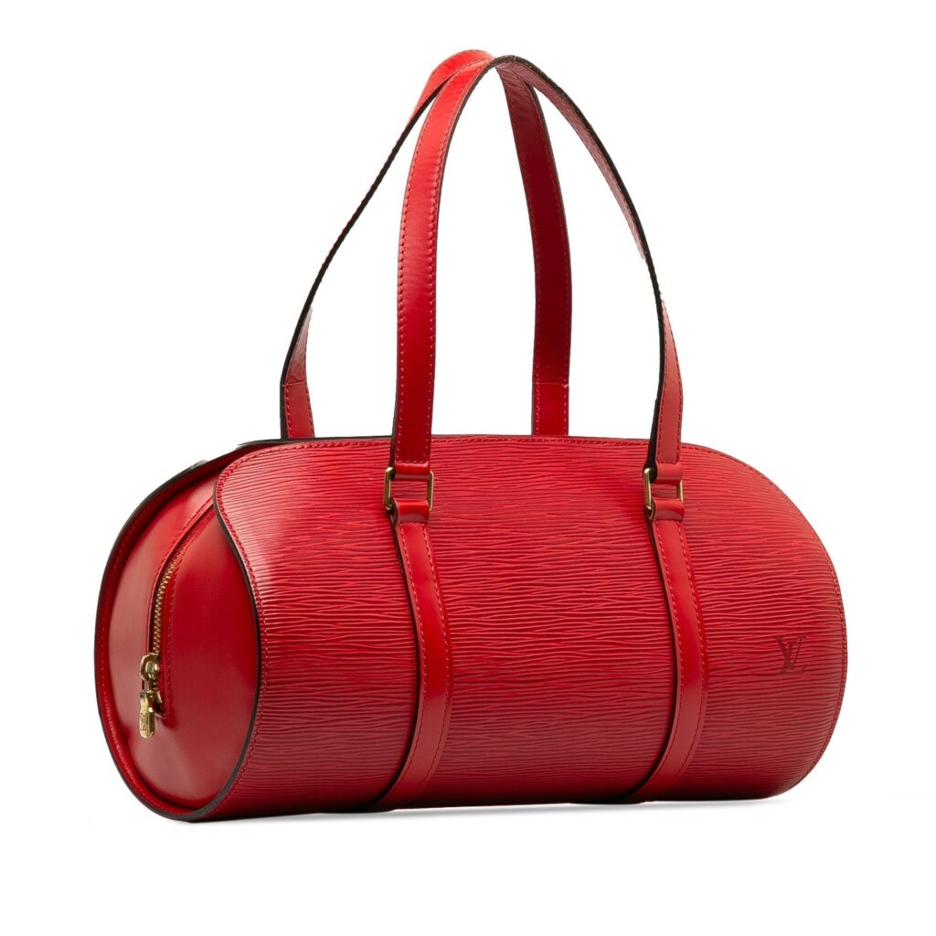 Red Louis Vuitton Epi Soufflot Handbag - Product Image 2