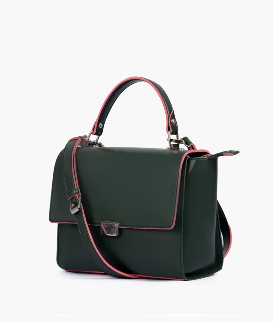 Army green mini messenger bag | Studio Nafay