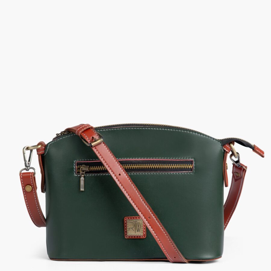 Army green dome cross-body bag | Studio Nafay
