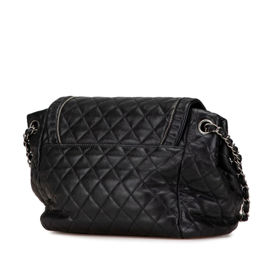 Black Chanel Small Quilted Calfskin Istanbul Accordion Flap Shoulder Bag | Studio Nafay