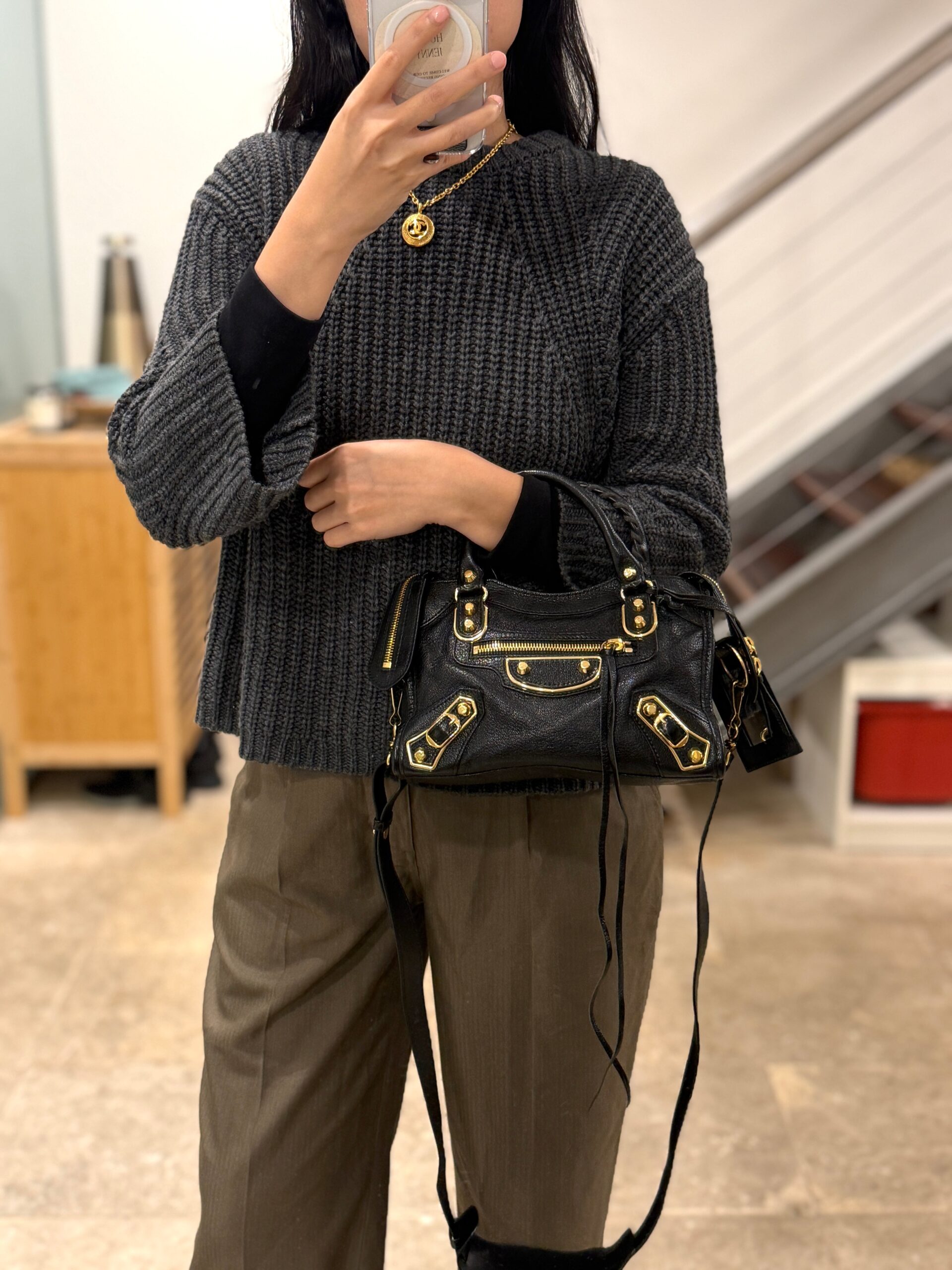 Balenciaga City Edge Mini GHW