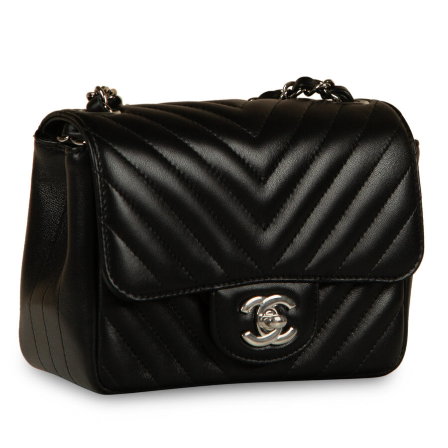 Classic Flap Bag - Mini Square - Chevron | Studio Nafay