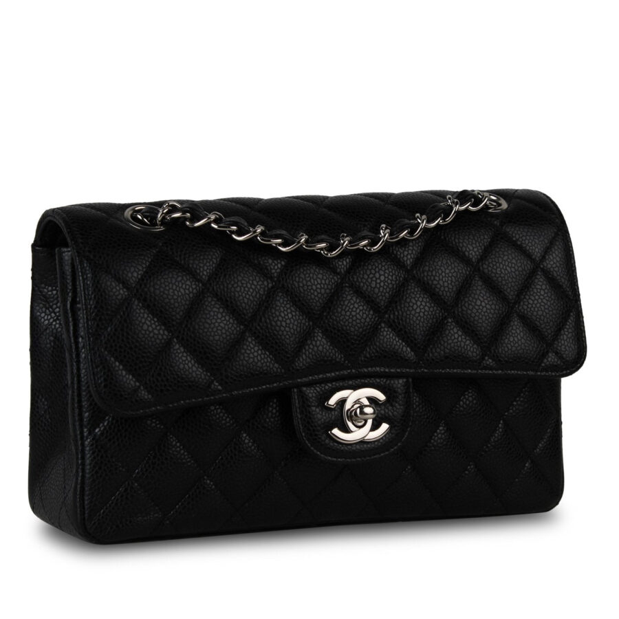 Small Classic Flap - Black Caviar | Studio Nafay