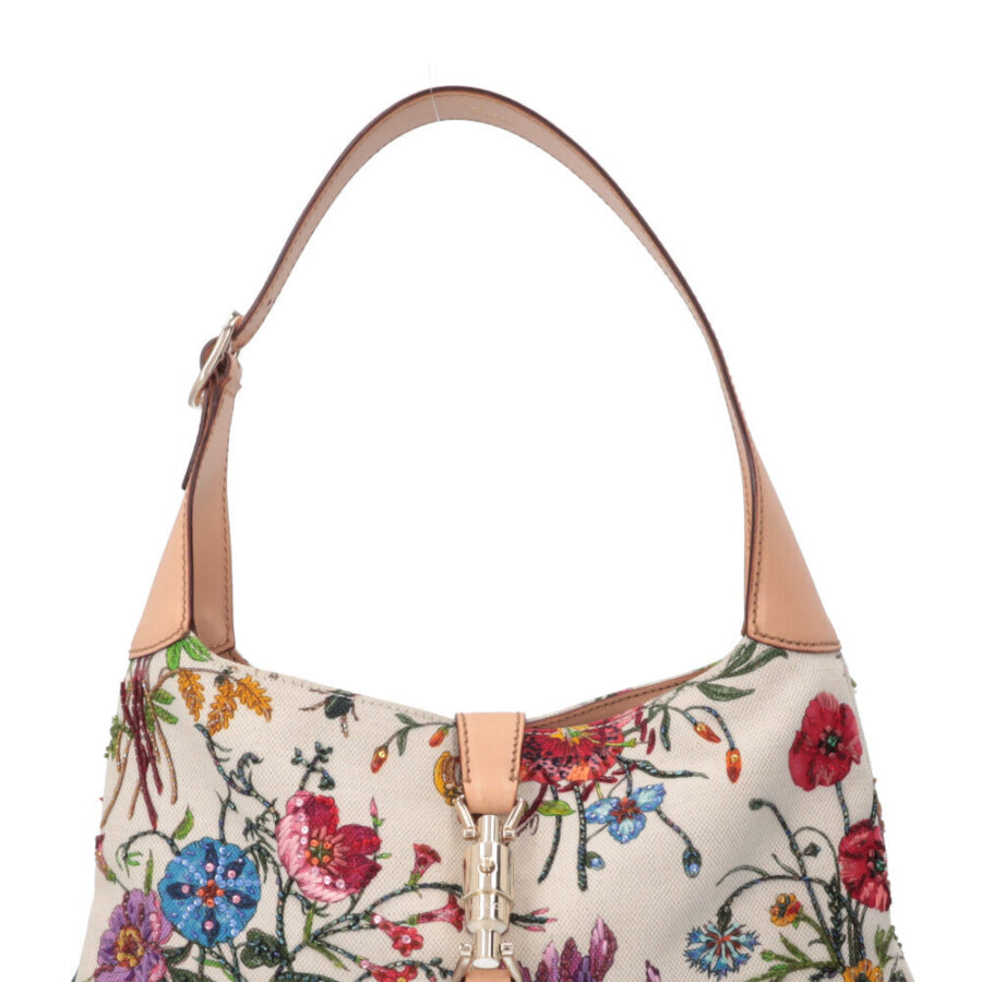 GUCCI Beaded Flora Jackie Canvas | Studio Nafay