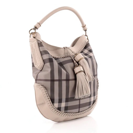 BURBERRY SMOKED CHECK PARADE HOBO BAG - Product Image 2