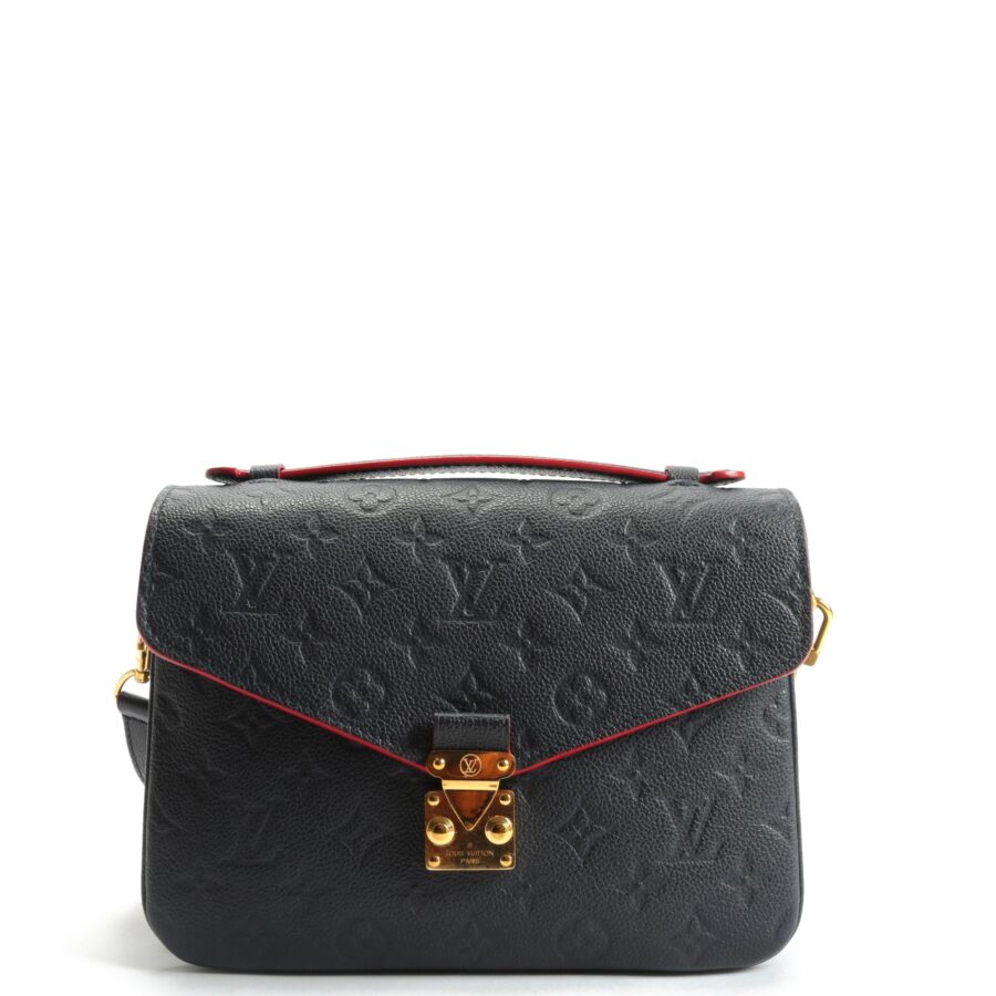 LOUIS VUITTON Monogram Empreinte Pochette Metis Blue | Studio Nafay