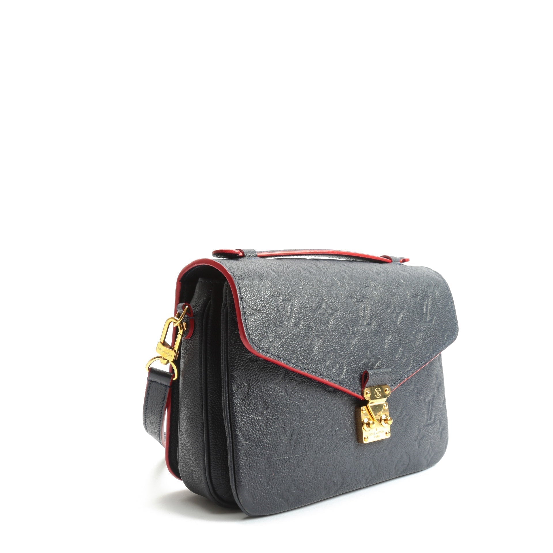 LOUIS VUITTON Monogram Empreinte Pochette Metis Blue