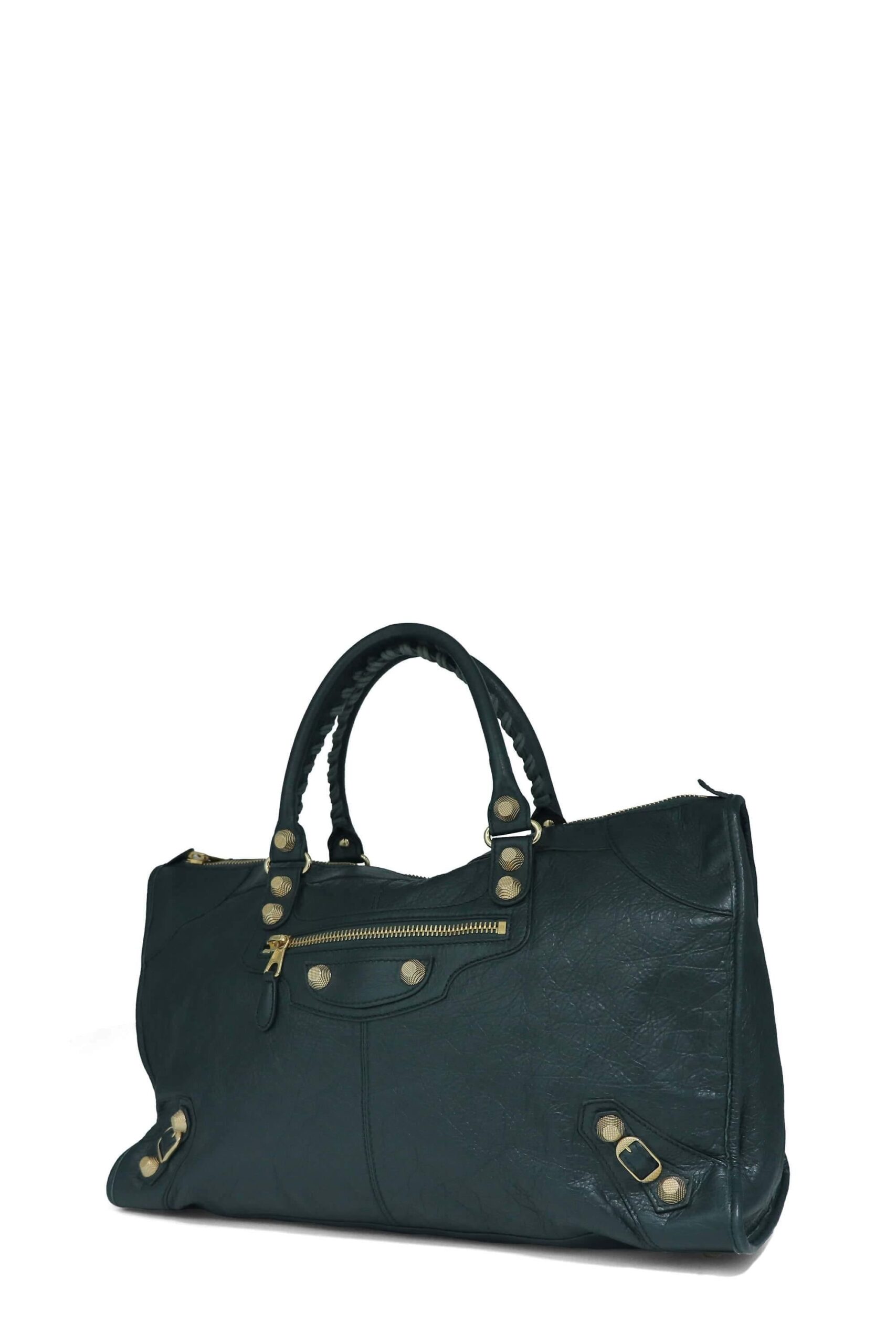 Classic Work Bag Navy with Gold Hardware