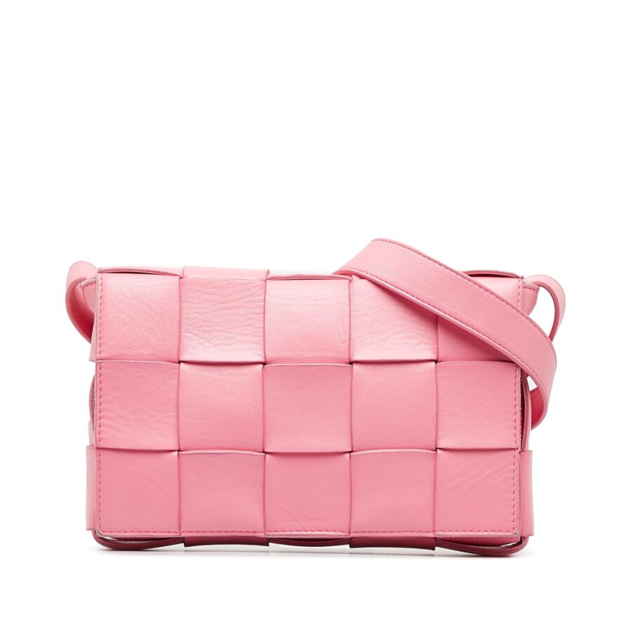 Bottega Veneta Intrecciato Cassette Leather Crossbody Bag | Studio Nafay