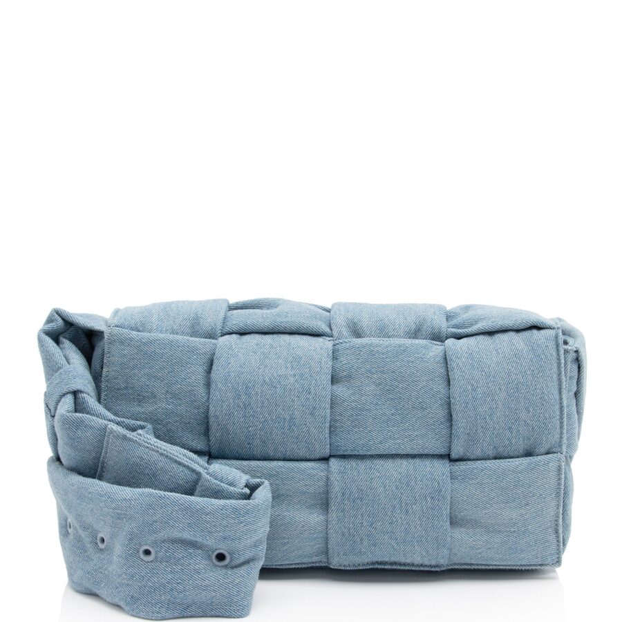 Bottega Veneta Padded Denim Cassette Shoulder Bag | Studio Nafay