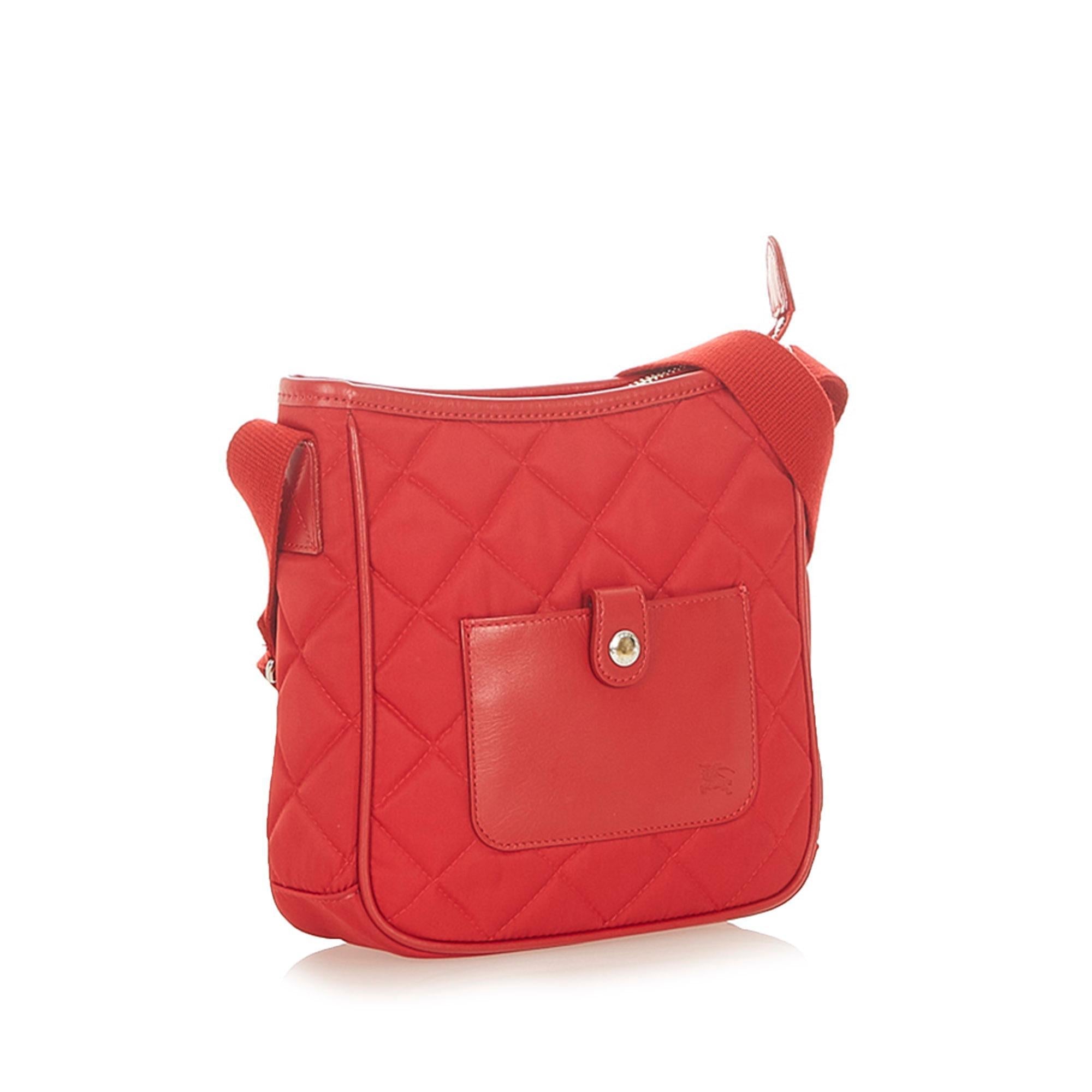 Burberry Quilted Nylon Shoulder Bag