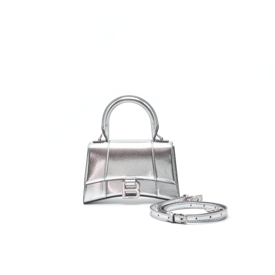 Balenciaga Hourglass XS Silver SHW | Studio Nafay