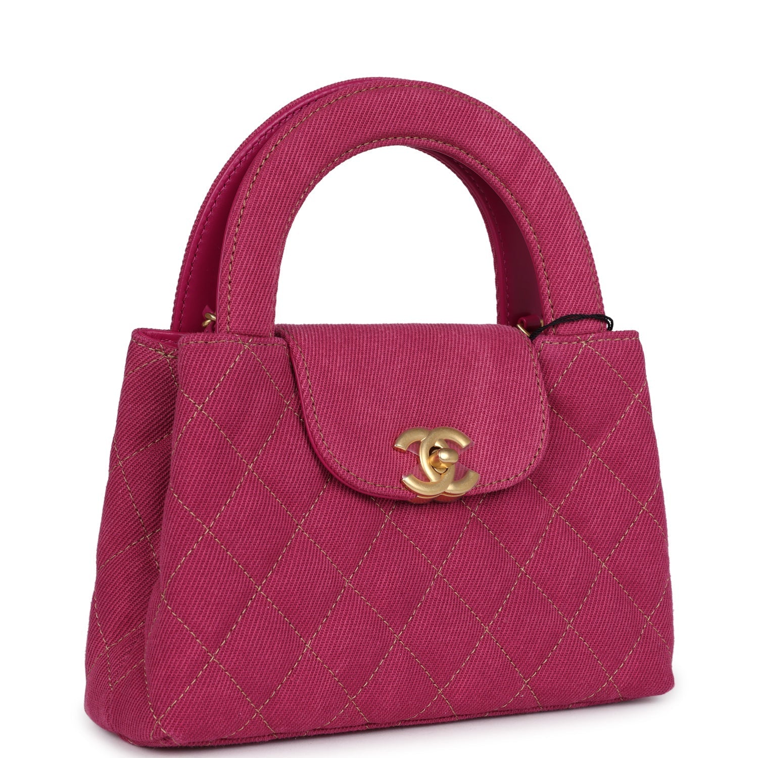 Chanel Small Kelly Shopper Pink Washed Brushed Gold Hardware Handbag