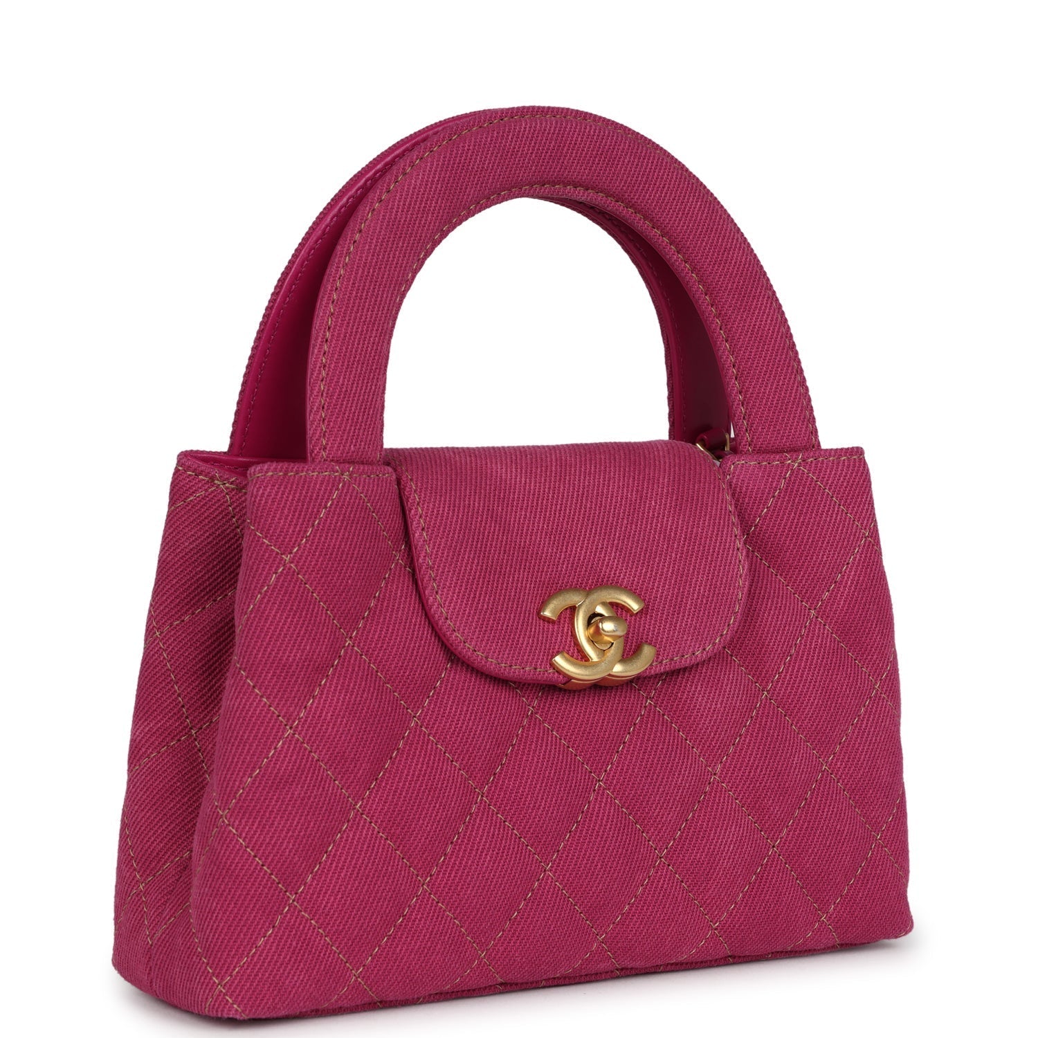 Chanel Small Kelly Shopper Pink Washed Brushed Gold Hardware Crossbody