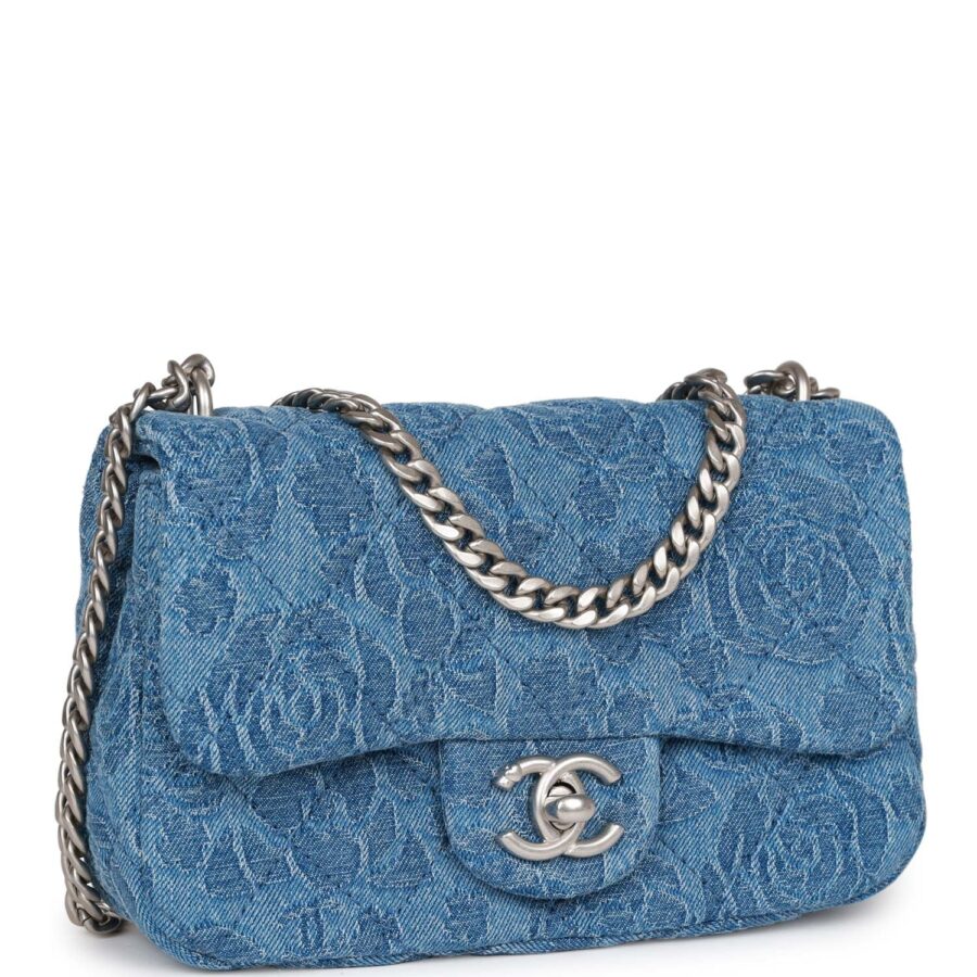 Chanel Flap Mini Leather Blue Crossbody Bag 3 | Studio Nafay