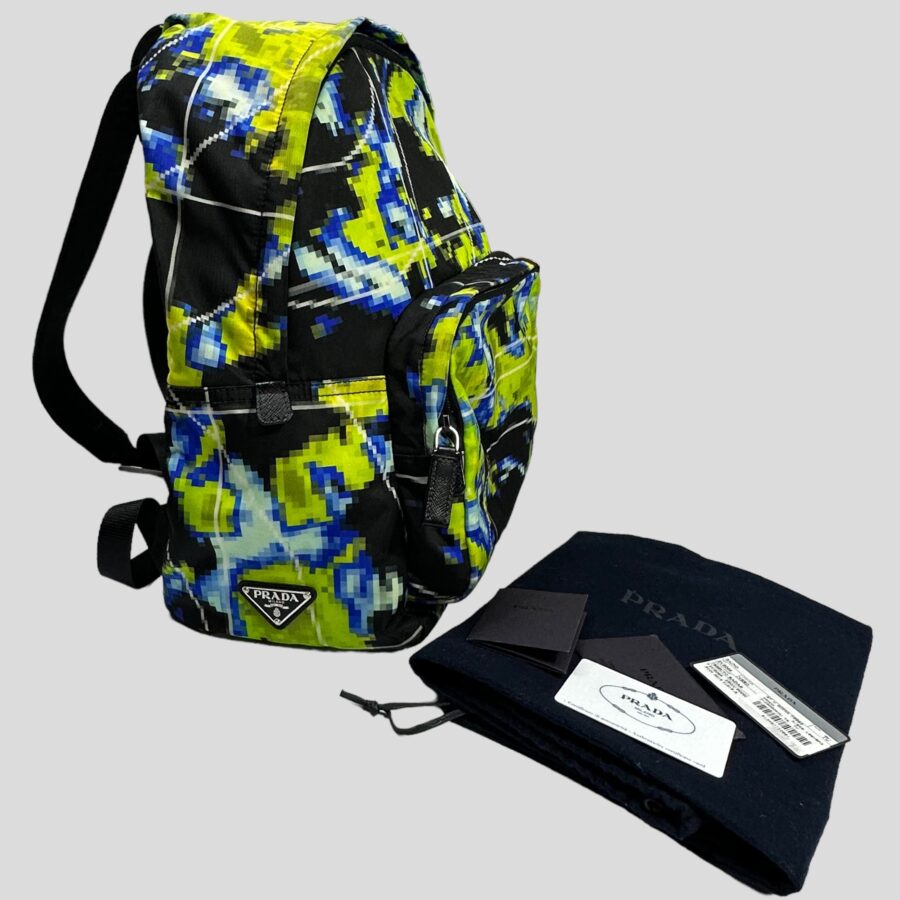 Prada SS17 Radar Nylon Tessuto Backpack + Dustbag & Cards | Studio Nafay