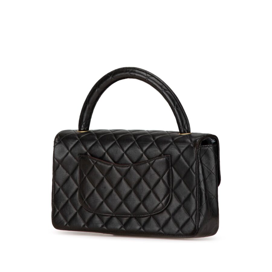 Black Chanel Medium Classic Lambskin Kelly Flap Bag | Studio Nafay