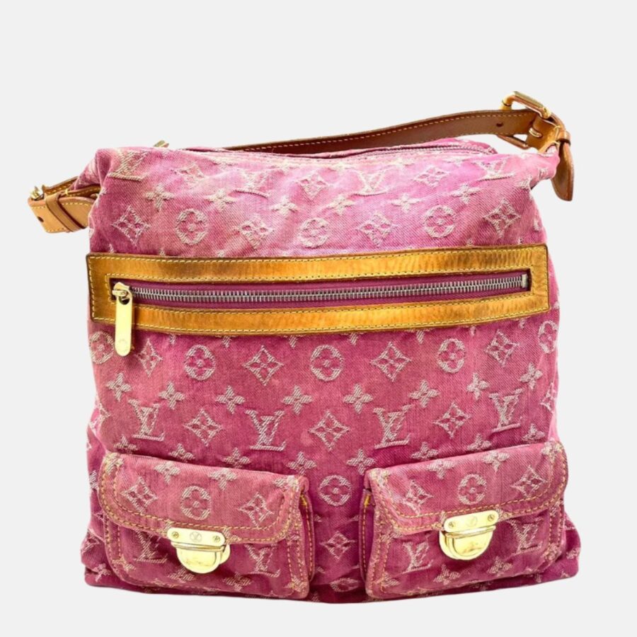 Louis Vuitton Monogram Pink Denim Baggy GM Large Shoulder Bag | Studio Nafay