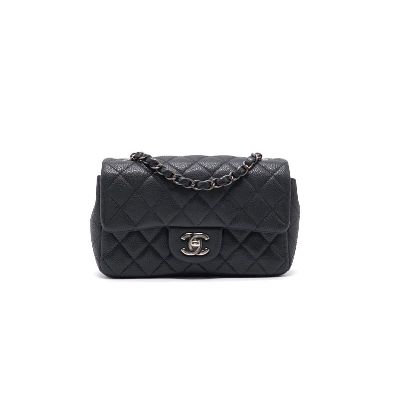 Chanel Caviar Rectangular Mini Flap Bag | Studio Nafay
