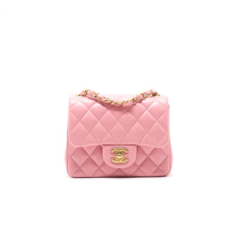 Chanel Lambskin Mini Square Flap Bag | Studio Nafay