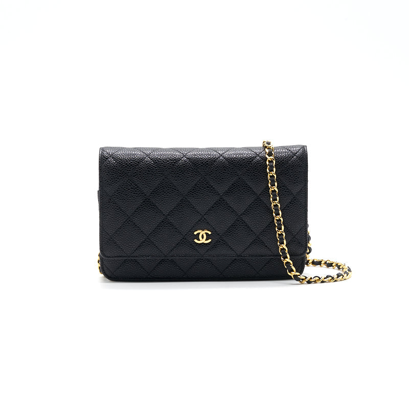 Chanel Wallet on Chain Cavier Black with GHW Crossbody | Studio Nafay
