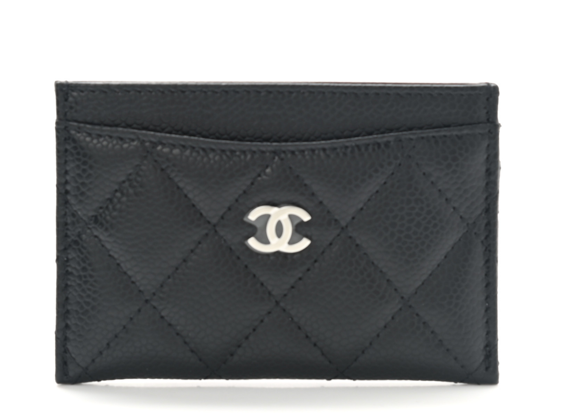CHANEL CAVIAR QUILTED LAMBSKIN CARD CASE Handbag