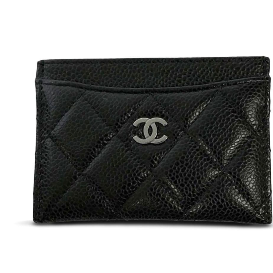 CHANEL CAVIAR QUILTED LAMBSKIN CARD CASE Handbag | Studio Nafay