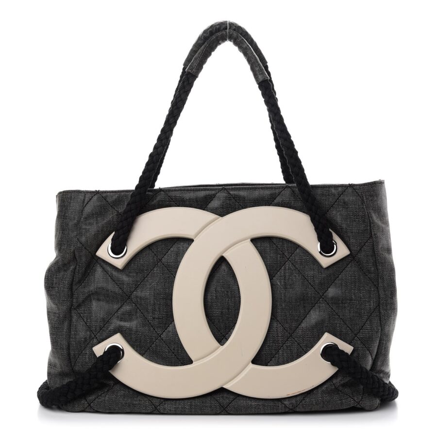 CHANEL COATET CANVAS LARGE CC TOTE BAG | Studio Nafay