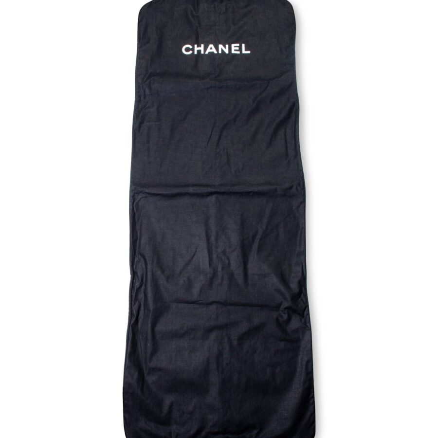 Chanel Extra Long Canvas Garment Cover Bag Black | Studio Nafay