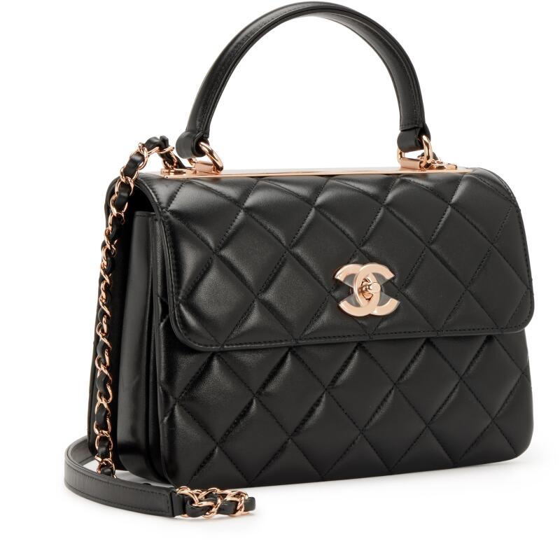 CHANEL QUILTED LAMBSKIN SMALL TRENDY CC TOP HANDLE BAG | Studio Nafay