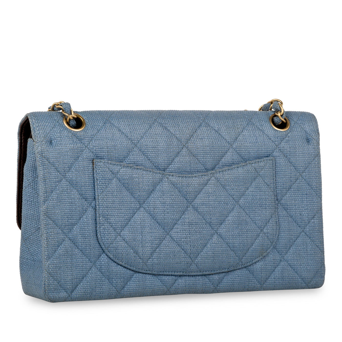 Classic Flap Bag – Denim Effect Raffia