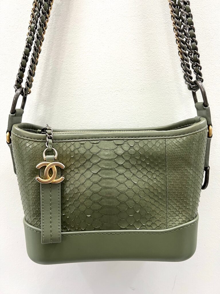 CHANEL CC PYTHON GABRIELLE HOBO BAG | Studio Nafay