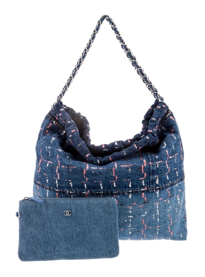 CHANEL SEQUIN 22 HOBO BAG