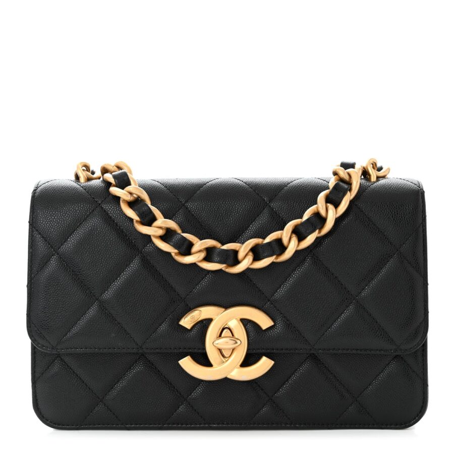CHANEL SHINY CAVIAR QUILTED FLAP BAG | Studio Nafay