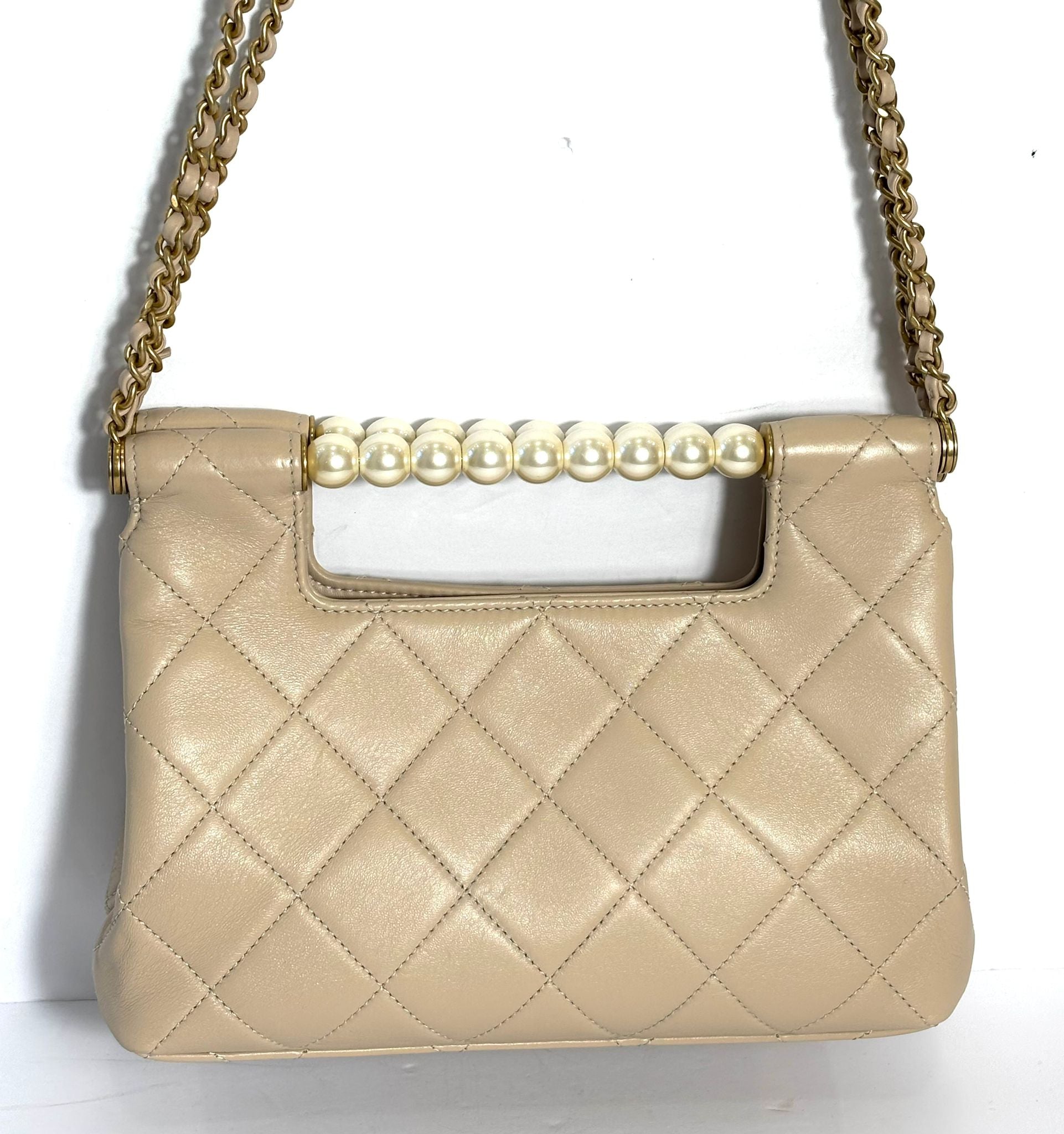 CHANEL CC GHW 25 PEARL HANDLE SHOPPING BAG - Product Image 2