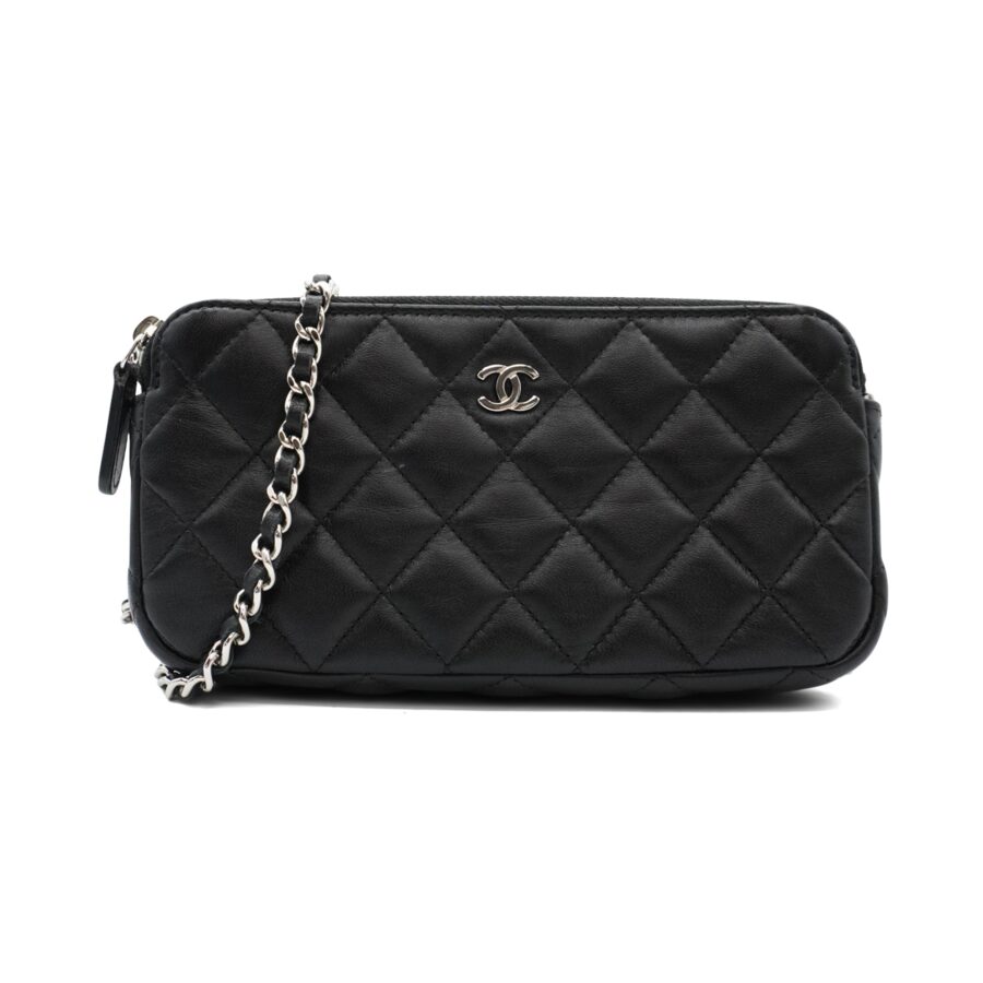 Chanel Double Zip Clutch Bag | Studio Nafay