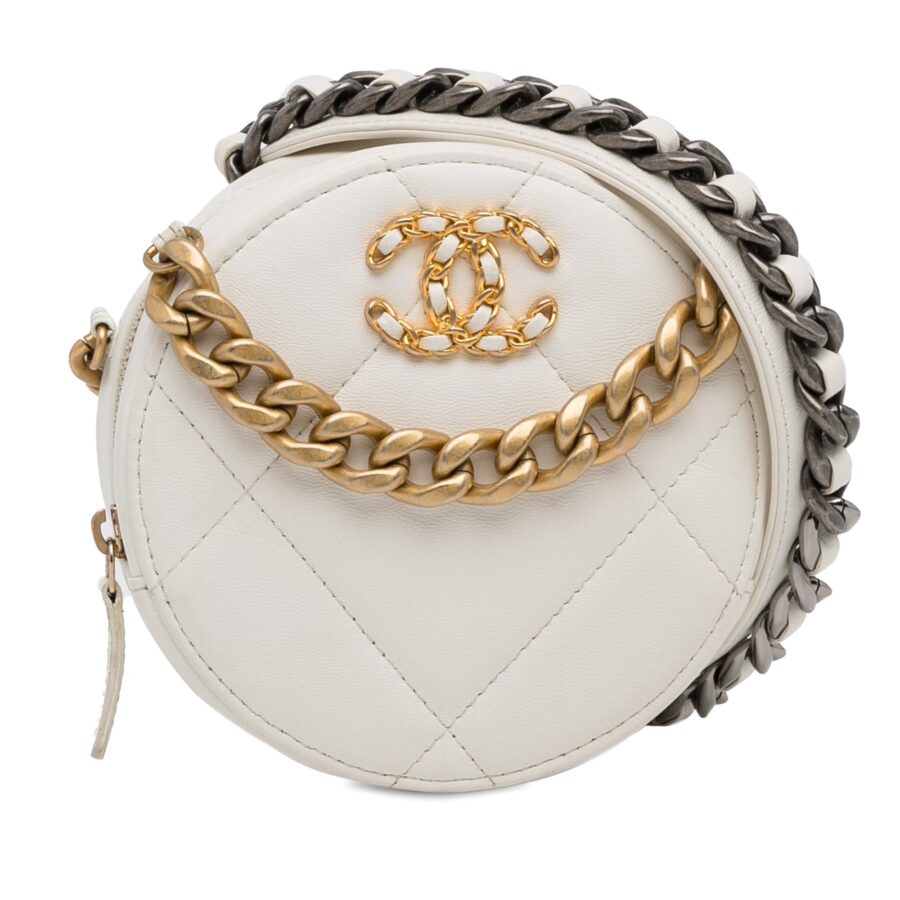 Chanel 19 Round Clutch with Strap | Studio Nafay