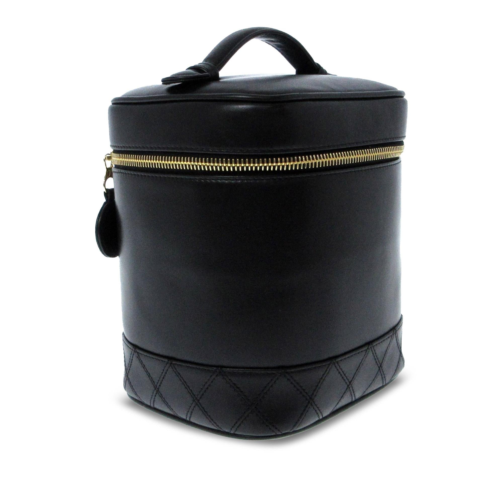 Chanel CC Lambskin Vanity Case Handbag