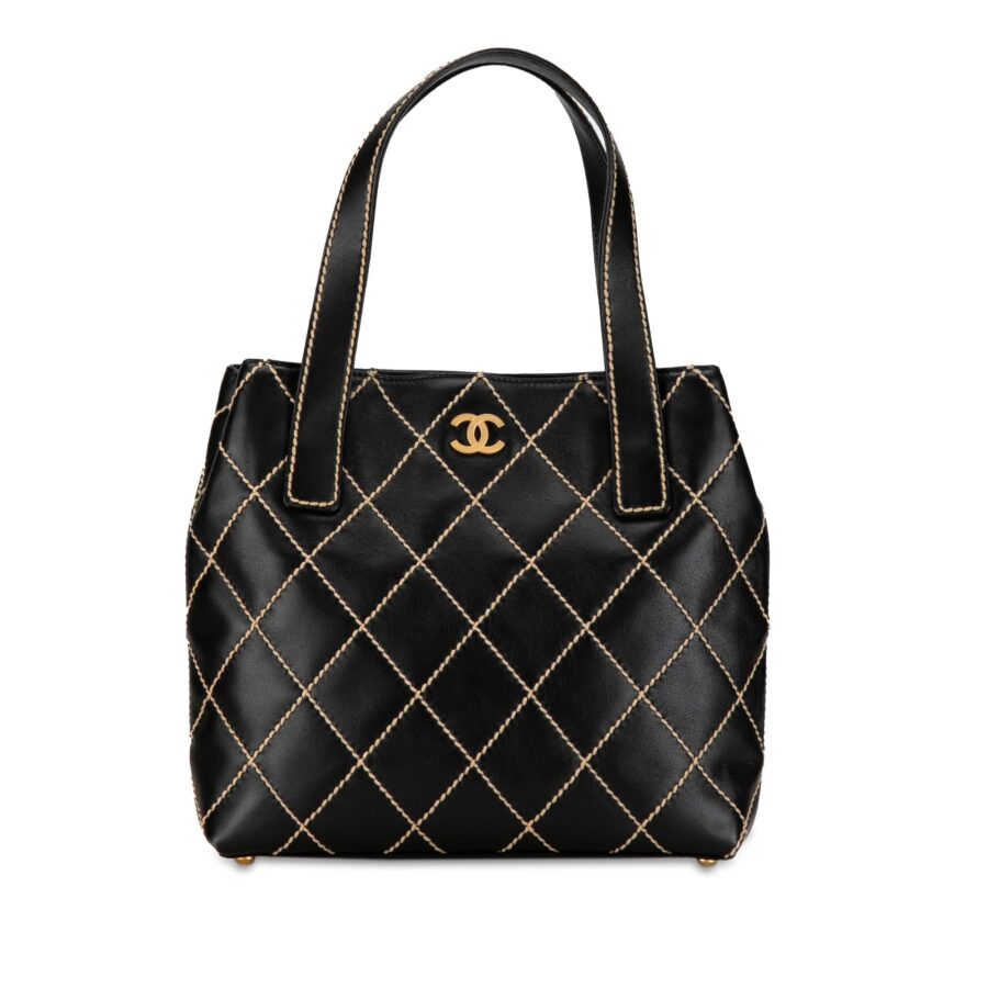 Chanel CC Lambskin Wild Stitch Handbag | Studio Nafay